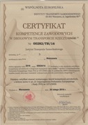 Certyfikat Kompetencji Zawodowych, Doradca ADR, 