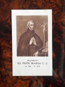 Ks. PIOTR SKARGA – Unikatowy stary obrazek religijny – Nowenna – lata 30.