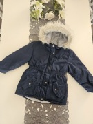 Kurtka zimowa, parka dziewczęca r. 110
