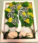 Obraz mech chrobotek  Dzień Matki hand made rękodzieło