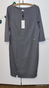 NOWA Sukienka Damska SZARA - Elegancka, Wygodna! Rozmiar 50  - Okazja!