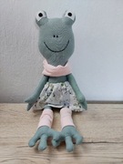 Żabka szyta, dekoracja, handmade, lala
