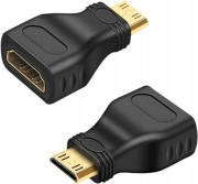 Adapter Mini HDMI do HDMI Ultra HD LogiLink 4K Przejściówka HDMI Pozłacany