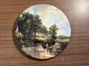 ROYAL DOULTON Talerz ozdobny porcelanowy wieś woda konie