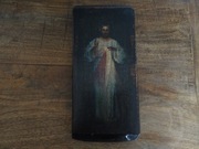 Obrazek Jezus malowany na drewnie