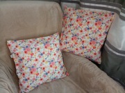 Komplet 2szt poszewki 40x40cm na zakładkę szyte własnoręcznie / bawełna