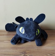 Smok Szczerbatek Nocna Furia duża maskotka pluszak Jak wytresować smoka