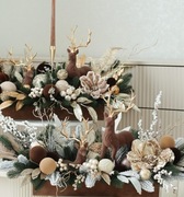 stroik Bozonarodzeniowy brazowy 40 cm