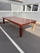 Duży stół drewniany 265x140 cm - konferencyjny / jadalnia lite drewno