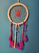 Biało-różowy łapacz snów