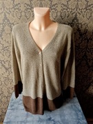 sweter kardigan brązowy