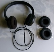 Słuchawki nauszne JBL 7cm czarne bas z regulacją nowy kabel gratis SPRAWNE