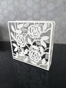 IKEA LIKSIDIG - serwetnik biały - 16 cm na serwetki