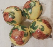 Bombki decupage rękodzieło 4 szt