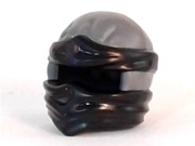 Figurka kask/nakrycie głowy LEGO 19857pb08  Dark Bluish Gray