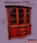 Stylowa Witryna 180 `Bella Gięte Fronty Producent BEKAS PROMOCJA