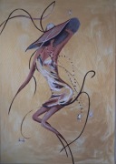 Lewitacja obraz 50x70 cm farby akrylowe 