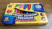 Kredki woskowe 12 kolorów ASTRA Premium