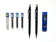 Ołówek automatyczny 2 szt 0,5 Pentel P205 + rysiki