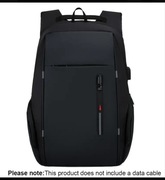 Męski plecak klasyczno-sportowy na laptopa 15,6” – czarny, nowy