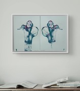 Komplet oryg. obrazów akryl. "Bezinteresowność" z cert. autent.