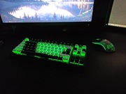 Modyfikowany Razer Blackwidow v3 TKL Milky Yellow