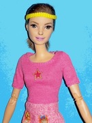 Lalka Barbie - Bluzka z grafiką