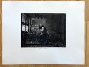 Żydowski Szewc,  duża akwaforta, 1900r, judaika, oryginał