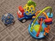 Oball zabawki wywrotka spiralka i kula