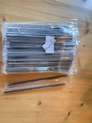 Słomka plastikowa czarna 100 sztuk