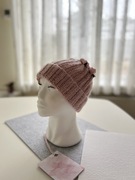 Czapka zrobiona na szydełku beanie handmade