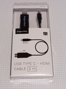 Krüger&Matz KM1249 kabel USB-C do HDMI 2m 4K HDR