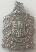 0dznaka na czapkę Królewskiej Kawalerii Armii Brytyjskiej Edwarda VII