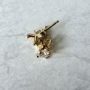 Kolczyki złoto 750 z brylantami naturalnymi 0,5ct (1ct) certyfikaty IGI