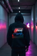 Męska Czarna Bluza M Audi RS6 Grafika