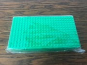 pudełko na klocki zielone plastikowe pudełko na klocki LEGO pojemnik