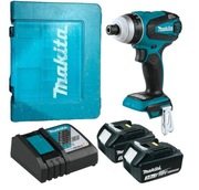 Makita DTD152 18V zakrętarka udarowa/ 2x aku 3Ah,5Ah/ Ładowarka/ Walizka
