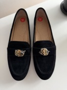 Zamszowe mokasyny Lauren Ralph Lauren r.38.5