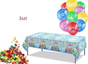 Zestaw 3 dużych obrusów foliowych – praktyczne na każdą imprezę 130x274cm