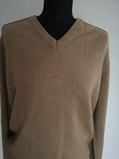 Sweter Wełna Marks & Spencer Jak Nowy Beż Wełniany