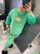 Dres welurowy z cyrkoniami Letticia M/L zieleń Gucci 