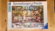 Puzzle Ravensburger 2000 Świąt zwierząt nr 166527 NOWE