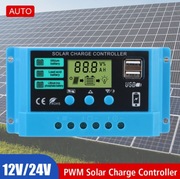 Solarny kontroler ładowania regulator USB 12V 24V
