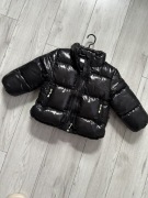 Nowa czarna błyszcząca ocieplana kurtka dziecięca zimowa 98 H&M