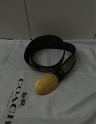 Pasek Prada oryginal ze złotą klamrą