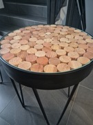 Designerski stolik industrialny okrągły