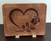 Deska sztorcowa do krojenia PREMIUM, ręczna robota, personalizacja