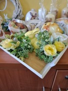 Stroik wielkanocny z zajączkiem 