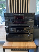Wieża Sony ES: wzmacniacz, CD, Deck + STREAMER SIECIOWY DAC TDA1541 unikat