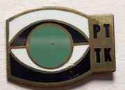 Odznaka PTTK zielone oko emaliowana